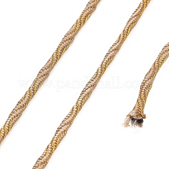 ポリエステルツイストコード  メタリック糸付き  ラウンド  ゴールデンロッド  3mm&nbsp;FB-NH0001-01J