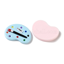 オペーク樹脂カボション  絵の具パレット  ミックスカラー  34.5x48x7mm&nbsp;RE-CBAF175-04