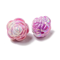UVメッキアクリルビーズ  花  ミックスカラー  15x16x15mm  穴：2mm&nbsp;PACR-C006-14