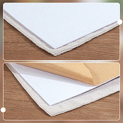 粘着コットン生地1枚  DIYクラフト用品  長方形  ホワイト  493x1045x2mm&nbsp;DIY-BC0015-96B