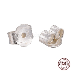 イヤリングパーツ925スターリングシルバーイヤリング  銀  5x4.5x3mm  穴：1mm  約115pairs / 20グラム&nbsp;STER-F015-02