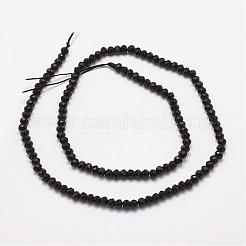 天然スピネルビーズ連売り  多面カット  ロンデル  3x2mm  穴：1mm  約135個/連  14.7インチ&nbsp;G-P279-82-B