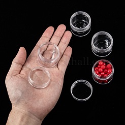 プラスチックビーズ収納ケース  ラウンド  直径約3.9 CM  高さ3.3センチ  容量：15ml（0.5液量オンス）&nbsp;X-C080Y