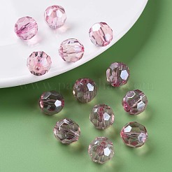 透明なアクリルビーズ  多面カット  サッカー  フラミンゴ  14x13.5mm  穴：2mm  約330個/500g&nbsp;MACR-S373-101-P07