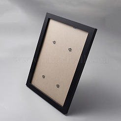 合板フォトフレームスタンド  長方形  ブラック  329x242x15mm&nbsp;AJEW-WH0596-502
