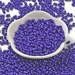 焼付塗装ガラスシードビーズ  ピーナッツ  モーブ  5.5~6x3~3.5x3mm  穴：1~1.2mm  約4000個/ポンド&nbsp;SEED-K009-01A-09