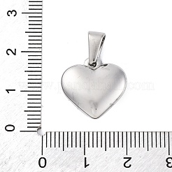 304ステンレスペンダント  ブラックレターのハート  ステンレス鋼色  文字N  16x16x4.5mm  穴：7x3mm&nbsp;STAS-P278-01N-P-1