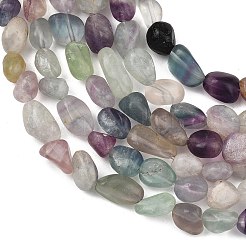 天然虹蛍石ビーズ連売り  タンブルストーン  ナゲット  7~11x7~9x5~7mm  穴：1.2mm  約21~23個/連  7.09~7.48''（18~19センチメートル）&nbsp;GG-C286-A27