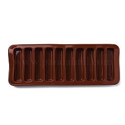 DIYキャンドル作り  レジン型  UVレジン用  エポキシ樹脂工芸品作り  長方形  ブラウン  95x264x16.5mm  内径：78x18.5mm&nbsp;SIMO-M045-08