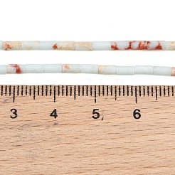 合成寿山石ビーズ連売り  コラム  4x2mm  穴：0.8mm  約102個/連  15.75''（40センチメートル）&nbsp;GG-CBAED3F-A05