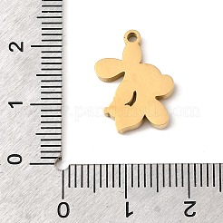 304ステンレスペンダント  花のチャーム  ラインストーン付き  イオンプレーティング（ip）  18KGP本金メッキ  17.5x12x2mm  穴：1.5mm&nbsp;STAS-K297-02F-G