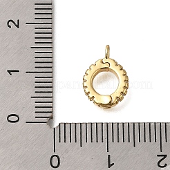 ラックメッキ真鍮製ペンダントベイル  長持ちメッキ  鉛フリー＆カドミウムフリー  18KGP本金メッキ  12.5x9x3.5mm  穴：1.6mm&nbsp;ZIRC-F142-16G