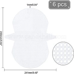 レジンメッシュキャンバスバッグシート  DIYクラフトニットハンドバッグアクセサリー用  ホワイト  25x24.1x0.1cm&nbsp;DIY-WH0260-13