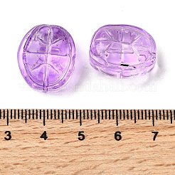ガラスビーズ  オーバル  スミレ  18x15.5x12mm  穴：1.2mm&nbsp;GLAA-D303-11B
