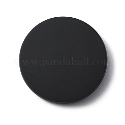 木製ディスプレイベース  クローシュベルジャー用  フラットラウンド  ブラック  115x16.5mm&nbsp;AJEW-WH0299-57B-02