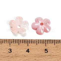 ABSプラスチックビーズ  花  ミックスカラー  11x2.5mm  穴：1.9mm  約5000個/500g&nbsp;PL-CBAE6F8-01