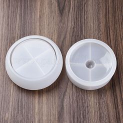 シリコンモールド  収納ボックス金型  ジェッソ樹脂鋳造金型  ホワイト  130x54mm  内径：95mm&nbsp;DIY-K073-35