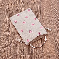 小袋パッキングパウチの印刷  巾着袋  ピンク  10x14cm&nbsp;ABAG-PH0002-10x14cm-02