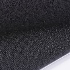 ナイロンマジックテープ  粘着フックとループテープ  ブラック  11cm  150cmの粘着フックと150cmのループ。&nbsp;X-FIND-WH0014-01