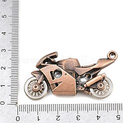 チベット風合金ビッグサイズペンダントトップ  バイクチャーム  赤銅鉱  50x27x13mm  穴：2.5mm&nbsp;AL-CBA2376-22R