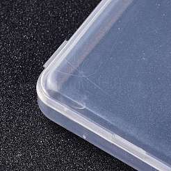 （見切りセールの欠陥：スクラッチ）  クリアプラスチックビーズ収納ケース  長方形  透明  5.3x6.8x1.2cm&nbsp;CON-XCP0007-06