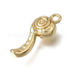 真鍮製チャーム  メジャーテープのチャーム  長持ちメッキ  18KGP本金メッキ  15x6x3.5mm  穴：1.4mm&nbsp;KK-A302-10G