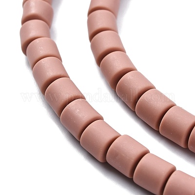 樹脂粘土ビーズ連売り  コラム  バリーウッド  5~7x6mm  穴：1.5~2mm  約61~69個/連  15.74インチ&nbsp;CLAY-T001-C19-1
