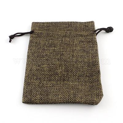 黄麻布ラッピングポーチ巾着袋  シエナ  18x13cm&nbsp;ABAG-Q050-13x18-05-1