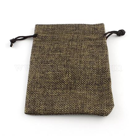 黄麻布ラッピングポーチ巾着袋  シエナ  18x13cm&nbsp;ABAG-Q050-13x18-05-1