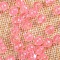 Transparent Acrylic Beads, Round, Pink, 8mm, about 2160pcs/500g.