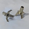 Brass Wick Holders, Wick Base, Golden, 28x33mm, Hole: 7mm