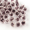 Handmade Luminous Lampwork Beads, Round, Old Rose, 9~10mm, Hole: 1~2mm