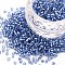 Glass Bugle Beads, Silver Lined, Cornflower Blue, 1.8~2.2x1.8~2mm, Hole: 0.8~0.9mm, about 15000pcs/pound