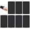 Polyester Ribbing Fabrics, for Cuff Making, Black, 155x85x2mm