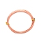 Round Copper Spring Wire, Rose Gold, 18 Gauge(1mm), 1.1mm, about 16.40 Feet(5m)/Roll