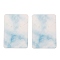 Paper Earring Display Cards, Rectangle with Marble Pattern, Light Sky Blue, 7.2x5.1x0.04cm, 100pcs/bag