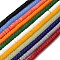 Glass Beads Strands, Disc, Mixed Color, 6x3mm, Hole: 1.2mm, about 115pcs/strand, 14.96''(38cm)