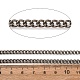チタンカーブチェーン  溶接されていない  スプールで  生（メッキなし）  5x3x1mm&nbsp;CHS-A021-01A-3