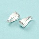 鉄はベイルにスナップ  銀  7x3x3.5mm  穴：3x6.5mm  約100個/袋&nbsp;IFIN-WH0041-01S-1