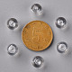 透明なアクリルビーズ  ラウンド  透明  8x7mm  穴：2mm  約1745個/500g&nbsp;MACR-S370-A8mm-205-3