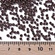 焼付塗装ガラスシードビーズ  ココナッツブラウン  12/0  1.5~2mm  穴：0.5~1mm  約30000個/袋&nbsp;SEED-S001-K18-3