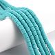 樹脂粘土ビーズ連売り  コラム  ターコイズ  5~7x6mm  穴：1.5~2mm  約61~69個/連  15.74インチ&nbsp;CLAY-T001-C04-1