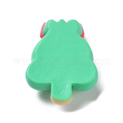 クリスマステーマ不透明樹脂カボション  エナメル  クリスマスツリー  24.5x18x7.5mm&nbsp;RESI-Q217-03C