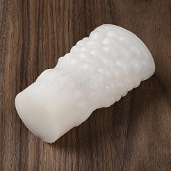 クリスマスツリーシリコン型キャンドル型  キャンドルアロマテラピー作り用  ホワイト  65x125mm&nbsp;SIL-B070-02G