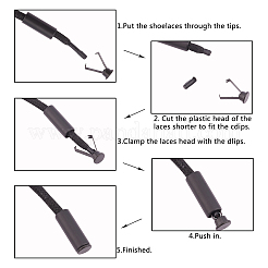 靴紐用合金アグレット  靴紐の先端の頭  ミックスカラー  21mm&nbsp;PALLOY-PH0013-40