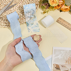 チロリアンテープ  服飾材料  ライトスカイブルー  1-1/2~2インチ（39~50mm）&nbsp;OCOR-CY0003-86D