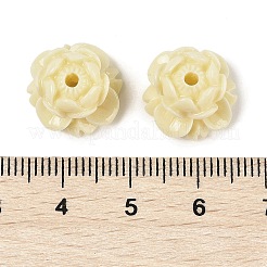 合成サンゴ刻まれたビーズ  花  染め  14.5x10mm  穴：1.8mm&nbsp;CORA-U002-C01