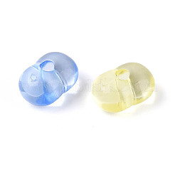 透明なアクリルビーズ  ピーナッツ  ミックスカラー  4~4.5x8x5mm  穴：1.6mm  約：4166個/ 500 G&nbsp;TACR-T030-14M