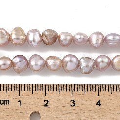 天然養殖淡水パールビーズ連売り  研磨両側  アザミ  6~7mm  穴：0.5mm  約25個/連  6.69''（17センチメートル）&nbsp;PEAR-A006-07D