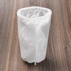 ハロウィーンの頭蓋骨 DIY シリコンキャンドル型  レジン型  UVレジン用  エポキシ樹脂ジュエリー作り  ホワイト  80x84x118mm&nbsp;DIY-A053-18B